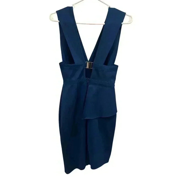 Revolve Bec & Bridge Pencil Stretch Dress Cocktail, Dress Teal, Size 4, EUC - Picture 4 of 7